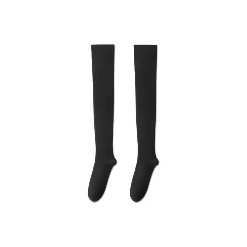 JKN 2 шт черные женские носки выше колена