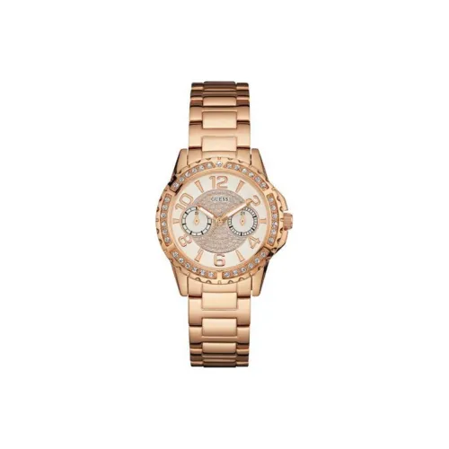GUESS Женские часы Кварцевый механизм ремешок из нержавеющей стали 36 мм белый циферблат