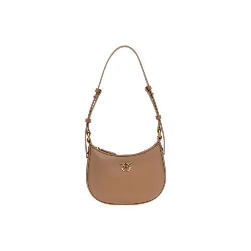 PINKO Телячья кожа Полумесяц Сумка Сумка Сумка через плечо Женская Бежевая
