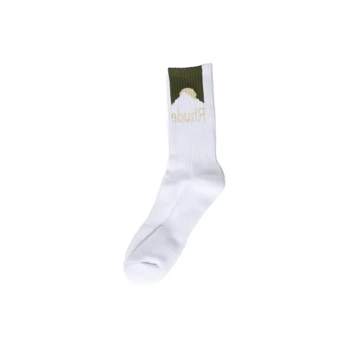 RHUDE Белые Мужские Носки MID до икры