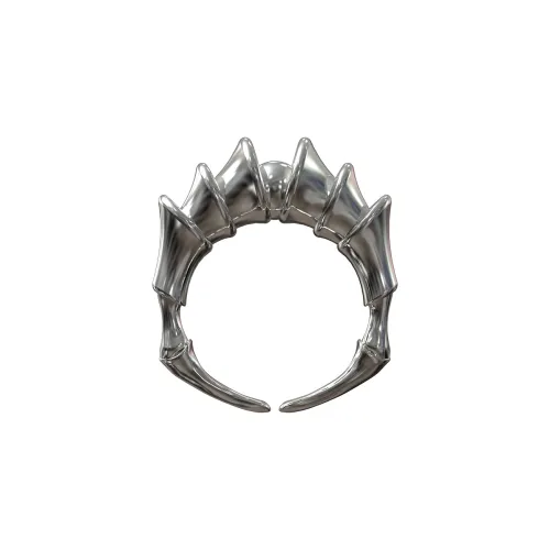 YURITAN Кольца из меди с покрытием из белого золота унисекс