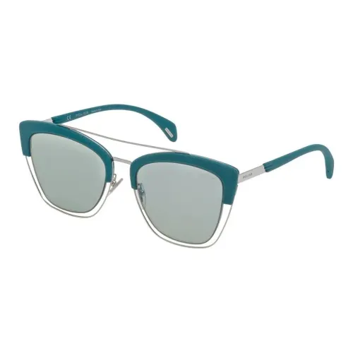 Police Металл Aviator Солнцезащитные очки Женские Зеленый