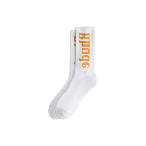 RHUDE Белые Мужские Носки MID до икры