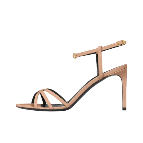 CELINE One Sandals Strap 8,5cm Women's Beige