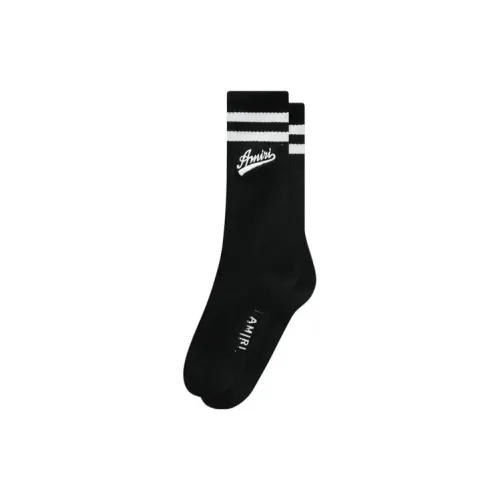 AMIRI 1 Пачка Черные Мужские Носки до Икры MID