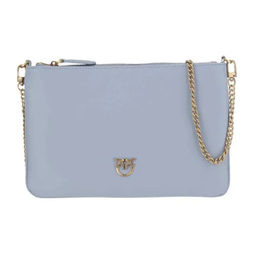 PINKO Кожа Клатч Женский Прозрачный Синий