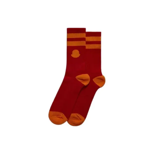 MONCLER 1 Пачка Красный Мужской MID Носки до икры