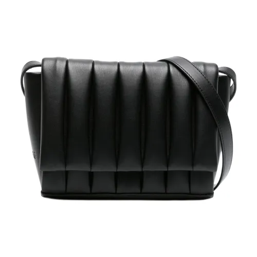 THEMOIRE Переработанный полиуретан сумка через плечо женская черная