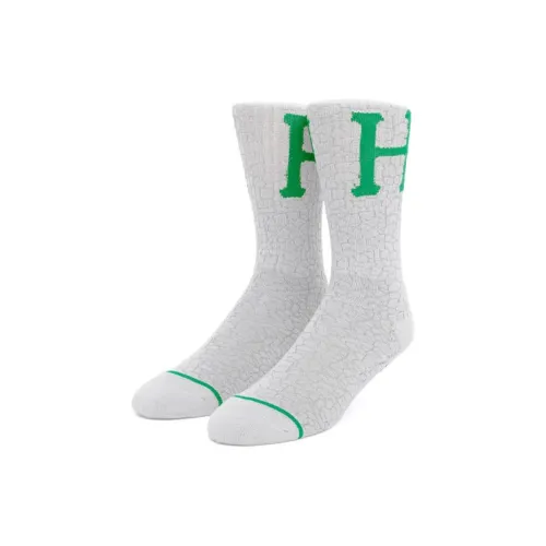 HUF 1 шт Белый Унисекс Колено высокие Носки