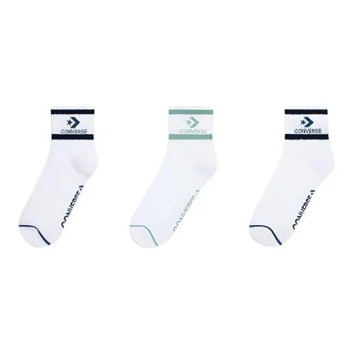Конверс Высокие Носки Мужские 3 Пачки Белые