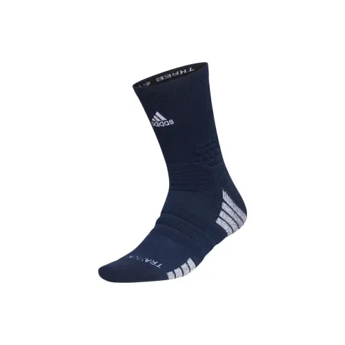 Adidas Blue Men's Mid Shin Sock