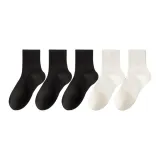 5 пар (3 шт черного цвета + 2 шт белого цвета)