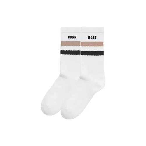Hugo Boss 1 пачка Белые Мужские Носки до колена