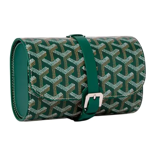 GOYARD Voyage Холст и Кожа Хлопок Хранение Унисекс Зеленый