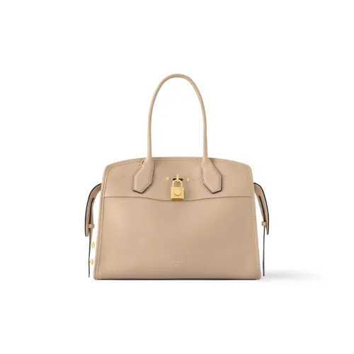 LOUIS VUITTON City Steamer Cuir DE Calfskin Телячья кожа Сумка Средний Женская Серый Коричневый