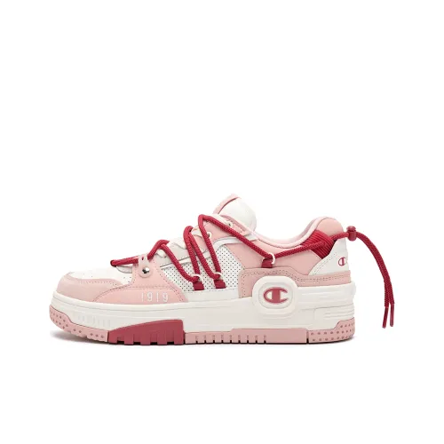 Champion Bumper V1 Наушники Trainer Low Топ Скейтборд Кроссовки Женские Розовые