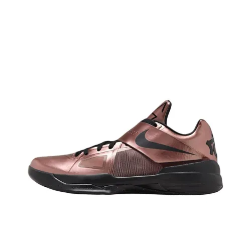 Nike KD 4 Slip Resistant Abrasion Resistant Низкий Топ Баскетбольные кроссовки Мужские Бронза
