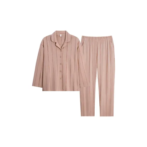 Sha Qian Пижамный комплект женский цвет камео коричневый