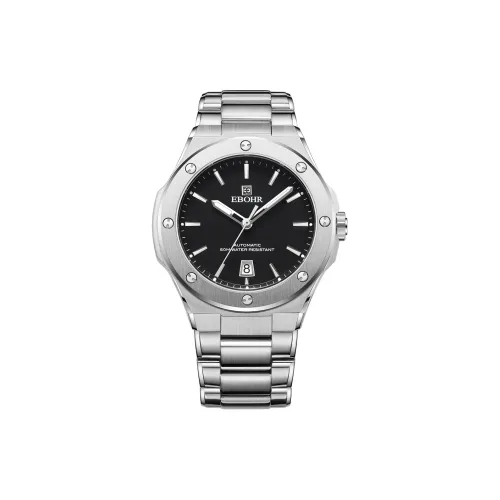EBOHR Механические Мужские Часы Explorer Collection 44 мм Черные
