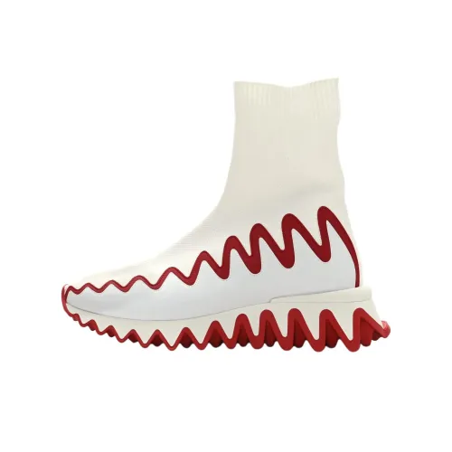 CL Дышащие Высокие Топы Повседневная Обувь Мужская Белый Красный