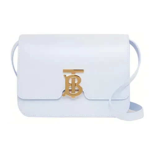 Burberry Телячья кожа Сумка через плечо Сумка на плечо Маленькая Женская Светло-синяя