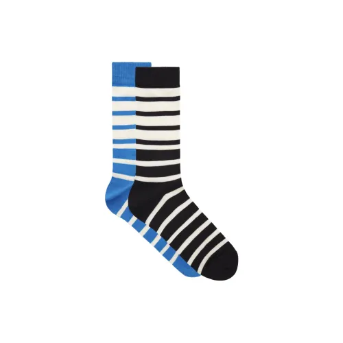 COS 2 шт Синий + Черный Женские носки