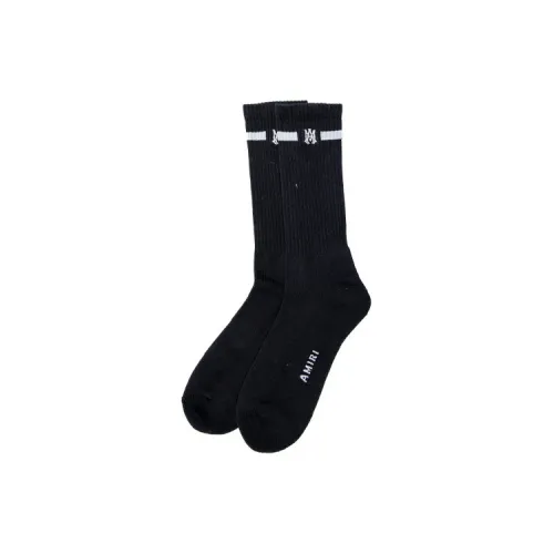 AMIRI 1 Пачка Черные Мужские Носки до Икры MID