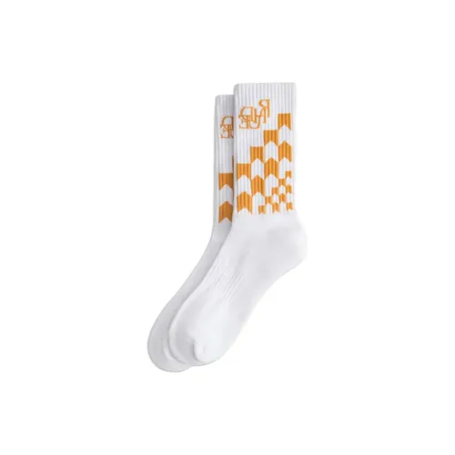 RHUDE Белые Мужские Носки MID до икры