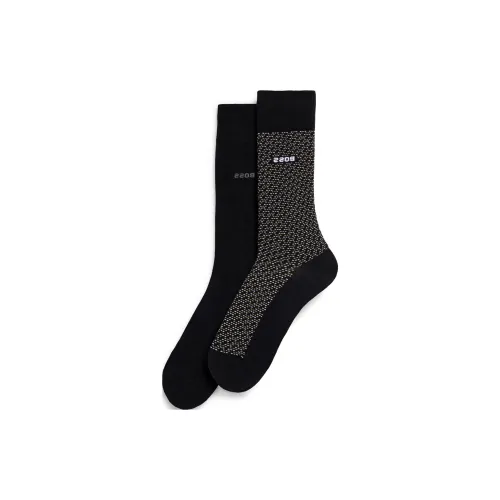Hugo Boss 1 упаковка черные мужские носки до колена