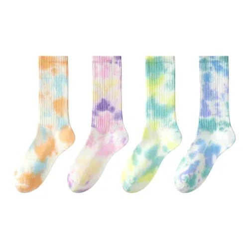 B C.Room SS24 Колено Высокие Носки Осенние и Зимние Женские 4 Пачки