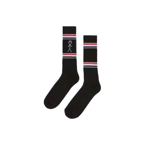 THOM BROWNE Черные мужские носки Mid до икры