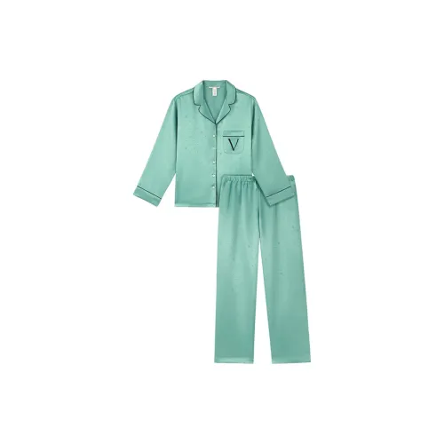 Victoria's Secret Бирюзовый Женские Пижамные Комплекты