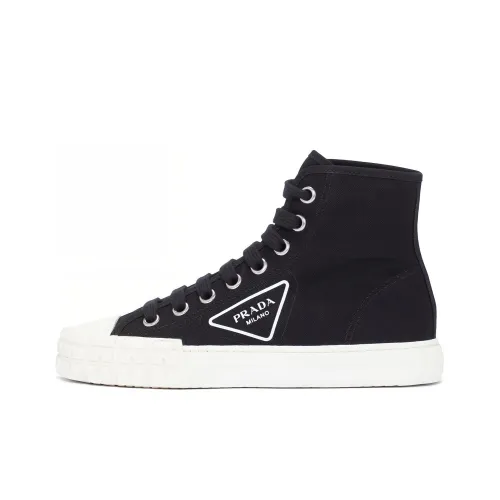 PRADA Высокие кеды женские