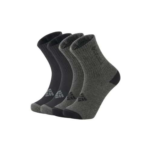 Носки Columbia High унисекс 4 упаковки черный + черный + темно-серый + темно-серый