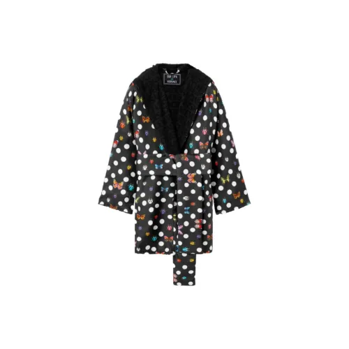 VERSACE Хлопальные халаты Женские Черный