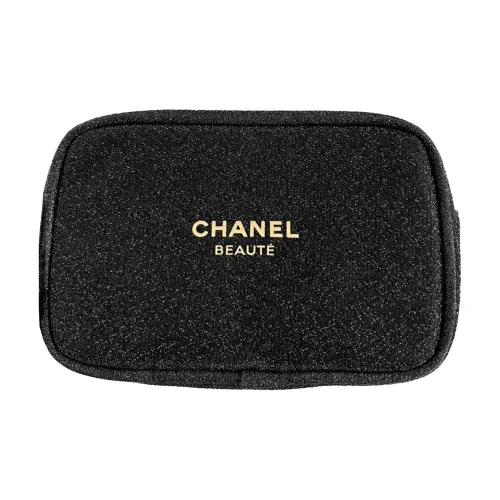 CHANEL Черный Золотой Косметички Хранение