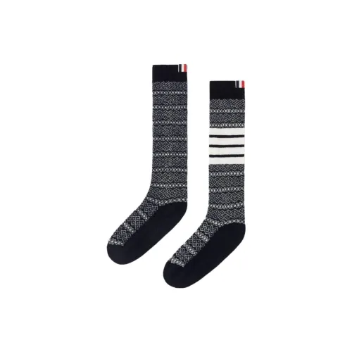 THOM BROWNE Морской синий Мужской MID Носки до икры