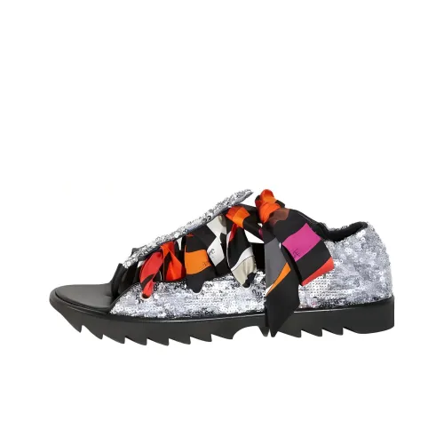 EMILIO PUCCI LUCKY STAR One Ремень Сандалии Женские Серебристые