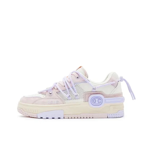 Champion Bumper V1 Наушники Trainer Low Топ Скейтборд Кроссовки Женские Светло-розовые