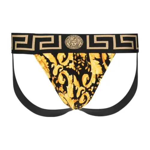 VERSACE Barocco 1 Пачка Черные Мужские Трусики-Бикини