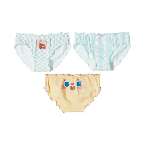 GUKOO 3 пачки Озеро Синий + Нежно Синий + Заварной Женские трусики-бикини