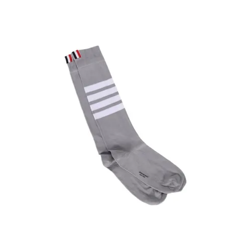 THOM BROWNE Светло-серые Женские Носки MID до икры