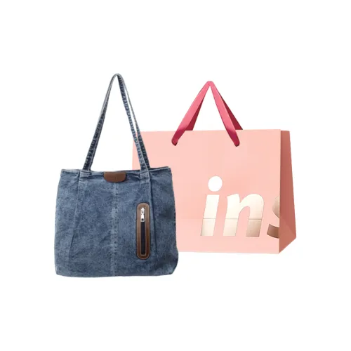 WHEELY BABY+ Деним Сумка через плечо Сумка Обычная Женская Черная Светло-синяя Темно-синяя