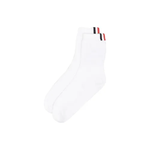 THOM BROWNE Белые Мужские Носки MID до икры