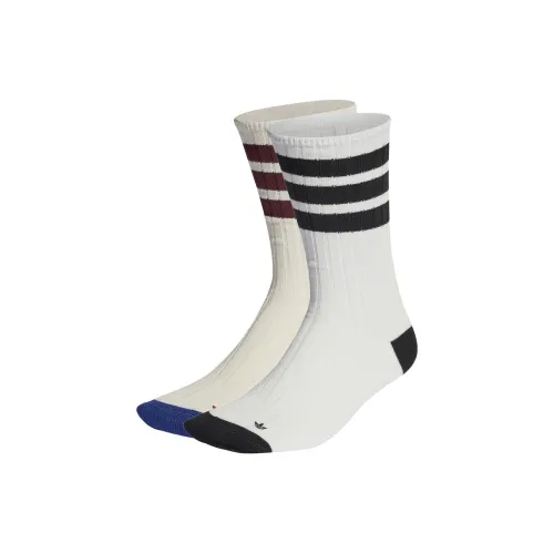 Adidas Белые Женские Носки MID до икры
