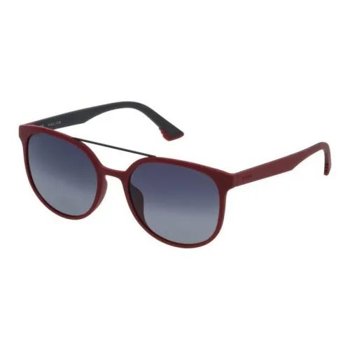 Police Injection Molded Кожа Aviator Солнцезащитные очки Мужской Красный