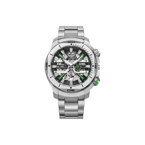 YELANG X Collection Автоматический Механический Механизм Нержавеющая Сталь Ремешок Часы Мужские Часы Синий Циферблат