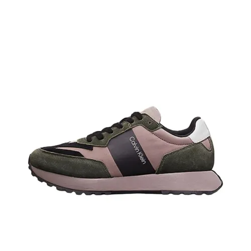 Calvin Klein Camoscio Низкий Топ Повседневная Обувь Мужская Темно-оливковая
