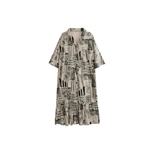 Chun Xi CX19599 Nightgown Женская ночная сорочка из ледяного шелка