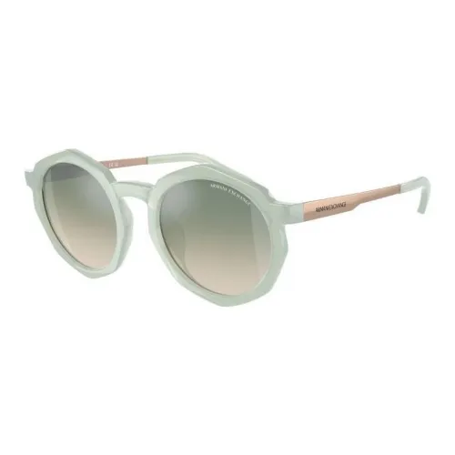 ARMANI EXCHANGEAE Металл Bio Based Нейлон Bio Based Пластик OVAL SUNGLASSES Женские Зеленый